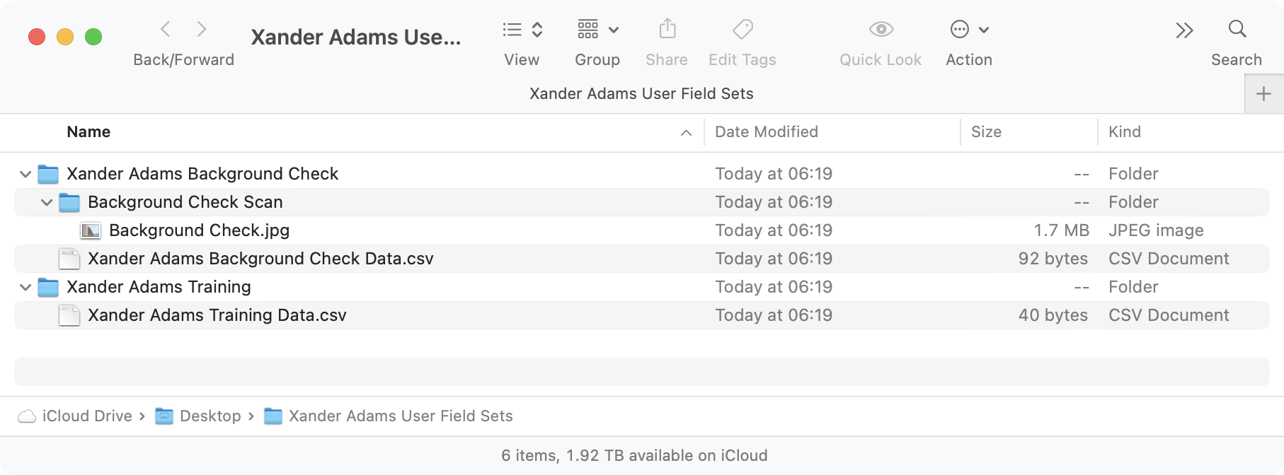 User Field Archive Files.png